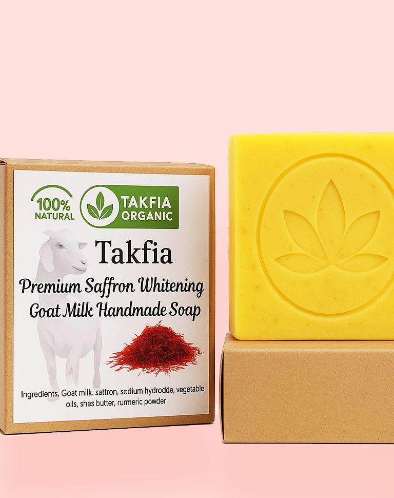 Takfia Premium Saffron Whitening Goat Milk Soap